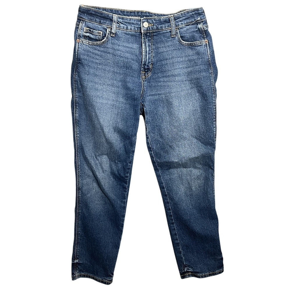 Old Navy Women's 6 Petite High Rise Vintage Slim Ankle Jeans Blue Denim 26"